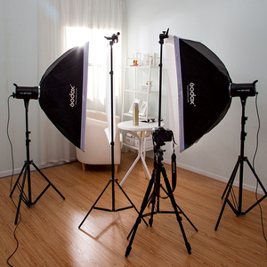 Kit de Iluminación Profesional para Fotografía Dp1000ii 2x 1000ws con Flash, Softbox, Soporte de Luz y Equipo de Estudio - Product Image 3