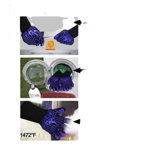 Gants de barbecue en silicone ignifuges certifiés CE, résistants à la chaleur, réutilisables, pour la cuisine - Product Image 5