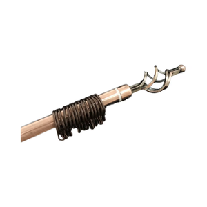 Tringles à rideaux doubles longues et robustes en alliage <span class=keywords><strong>d</strong></span>'aluminium bronze mat Boningsi, anti-rouille, pour baies vitrées et <span class=keywords><strong>d</strong></span>écoration intérieure - Product Image 1