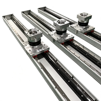 Module linéaire à crémaillère 178, course de 5000 mm, double chariot, mouvement indépendant, actionneur linéaire pour robot portique CNC