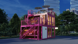 Conteneur maritime préfabriqué modifié de 20 et 40 pieds en promotion : café, restaurant, bar mobile - Product Image 2