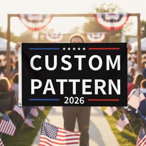 Drapeau publicitaire personnalisé en polyester écologique durable imprimé numériquement 3x5 pieds (150x90 cm) avec n'importe quel logo - Product Image 4