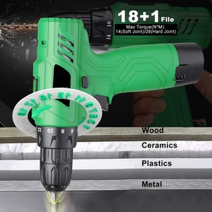 Ensemble 12V avec mandrin sans clé à vitesse unique et moteur à balais, outils électriques pour le bricolage, entrepôt local US, cordon CD-12H - Product Image 2