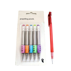 Crayons mécaniques personnalisés BV pour le dessin, crayons de dessin rechargeables avec poignée ergonomique confortable, lot de 5 pièces - Product Image 1