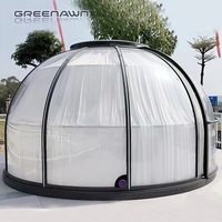 Dôme en polycarbonate pour l'extérieur, personnalisable, très demandé, tente transparente, maison bulle étoile