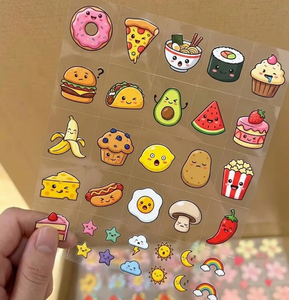 Autocollants personnalisés Kawaii pour gobelets en verre Libbey de 16 oz, impression 3D par transfert thermique UV, imperméables - Product Image 1