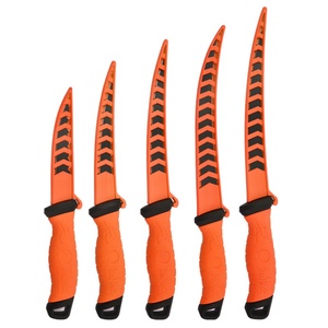Cuchillo de Pesca y Camping, Hoja de Acero Inoxidable con Punta Caída, Mango de Plástico, Grosor de 2mm, Multiusos - Product Image 5