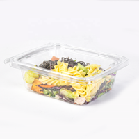 Boîte d'emballage alimentaire en plastique PET recyclé sur mesure, boîte à clapet anti-effraction, conteneur de stockage de fruits