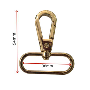 Kait jepret putar gesper logam untuk kulit, aksesori perangkat keras kerah anjing, kait klip untuk tali tas dompet - Product Image 6