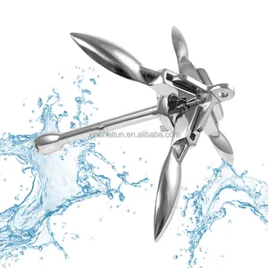 Marine Hardware 316 Stainless Steel Boat Grapnel Anchor For Yacht Ship Parts Accessories