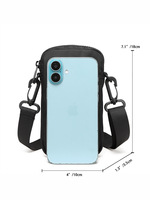 Nieuwe telefoontas voor heren, crossbodytas met enkele schouder, kleine herentas, heuptas, draagbare verticale, eenvoudige opbergtas