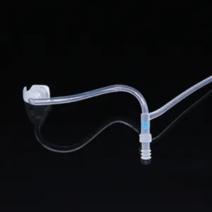Silikon işitme cihazı plastik bükülmüş boru ön tüp kulak işitme cihazı parçaları yumuşak earmoulds