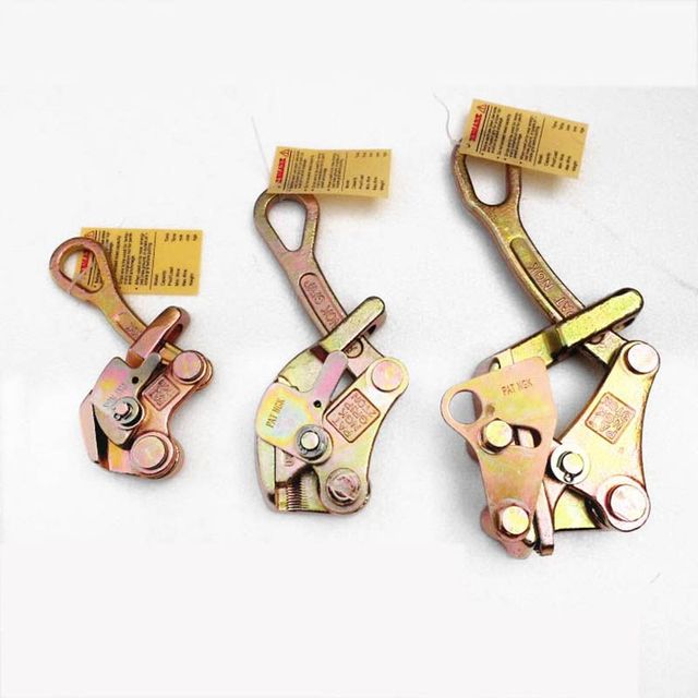 Jiubai 1 Ton Wire Rope Jaw Clamp Multifunctional Electricity Cable Grip Pulling Non-Slip Haven Mini Tightening Tool Model Cable