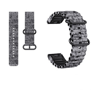 <span class=keywords><strong>Bracelet</strong></span> <span class=keywords><strong>Quickfit</strong></span> Garmin Fenix 7 7X PRO 6 6X 5 5X Plus 965 Instinctive <span class=keywords><strong>22</strong></span> 26mm en silicone camouflage pour montre - Product Image 1