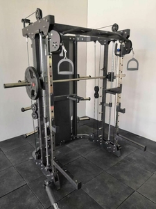 Estante de alimentación todo en uno <span class=keywords><strong>Smith</strong></span> y Cable con material de hierro de diseño multifunción cruzado de pila de peso - Product Image 2