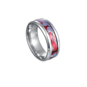 Anillos de ópalo de piedra Natural para hombre, anillos de plata multicolor de Color contrastante, alta calidad, precio bajo, venta al por mayor - Product Image 6