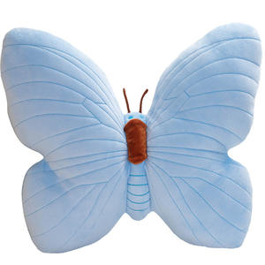 Оптовая продажа, плюшевая подушка-бабочка, Мягкая Подушка для домашнего дивана, украшение на диван, подарок на день Святого Валентина, розовая и синяя Подушка-бабочка - Product Image 3