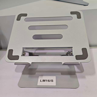 Soporte Metálico para Portátil, Color Gris Plateado, Directo de Fábrica, Personalizable, Servicio OEM, Envío Rápido, En Stock
