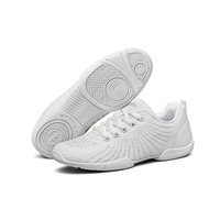 Chaussures de cheerleading blanches les plus vendues pour l'entraînement et la compétition des équipes de cheerleading, avec semelle en caoutchouc durable