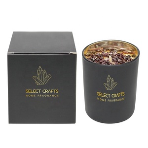 Velas perfumadas de cera de soja, tarro de vidrio negro mate, personalizado, de lujo, venta al por mayor - Product Image 6