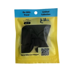 Tùy Chỉnh Nhựa Matte Đồ Lót Vớ Với Hình Cửa Sổ Ba Bên Niêm Phong Túi Ziplock <span class=keywords><strong>Pouch</strong></span> Túi Đóng Gói Với Móc Áo - Product Image 2