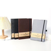 Carnet en tissu feutre RPET A5 2026, journal à couverture rigide personnalisé, écologique, avec bande élastique, vente chaude pour promotion d'entreprise et cadeau