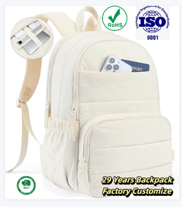 <span class=keywords><strong>Sac</strong></span> à <span class=keywords><strong>dos</strong></span> de voyage personnalisé de 15,6 pouces pour <span class=keywords><strong>femme</strong></span>, matelassé, résistant à l'eau, 27L, idéal pour l'université et le travail – Fabrication d'expérience de 29 ans - Product Image 1