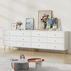 Modern Living Room <strong>Sideboard</strong> Chest of Drawers Organizer <strong>Narrow</strong> Home Corner Small Wooden Storage <strong>Cabinet</strong> With Gold Steel Leg - Product Image 2