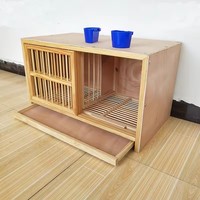 Grande Niche en Bois pour Pigeons 3-en-1 : Élevage, Mating et Cage de Course avec Perchoir, Construction en Bois Durable