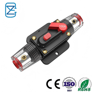 Disjoncteur en ligne réinitialisable 100A 12-24V CC 3-15AWG avec porte-fusible à réinitialisation manuelle pour applications automobiles, marines et solaires - <span class=keywords><strong>Vente</strong></span> en gros - Product Image 1