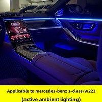 Console centrale avant et éclairage d'ambiance quatre portes pour Mercedes-Benz Classe S W223