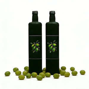 Bouteille en verre pour huile d'olive, huile <span class=keywords><strong>de</strong></span> camélia, huile <span class=keywords><strong>de</strong></span> <span class=keywords><strong>noix</strong></span>, 500 ml, 250 ml, 750 ml, blanc mat, noir, logo personnalisé, ronde, carrée, bouteille en verre comestible - Product Image 4