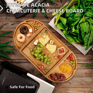 Tabla de Charcutería Rectangular Grande de Madera de Acacia No Tóxica de 1.5 cm de Grosor, Tabla de Cortar Personalizada, Plato para Servir Queso - Product Image 2