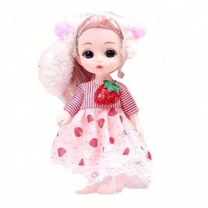 Poupées en porcelaine élégantes et colorées - Jouet musical à piles, modèle de collection à l'échelle 1:12, emballage cadeau interactif - Product Image 1