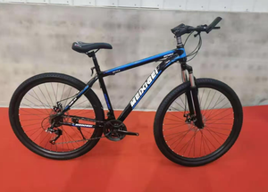 Vélo de montagne VTT 21 vitesses avec <span class=keywords><strong>fourche</strong></span> en acier, 27,5 ou <span class=keywords><strong>29</strong></span> <span class=keywords><strong>pouces</strong></span>, pédales standard, freins à disque doubles pour le trail - Product Image 3