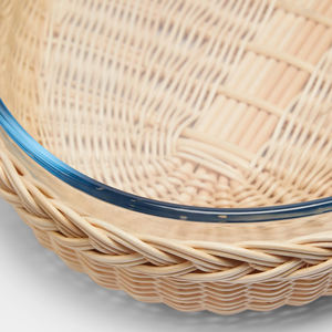 Bandeja de almacenamiento de material de ratán al por mayor de fábrica, gran capacidad, puede acomodar bandeja de comida para el hogar, bandeja de servicio hecha en Vietnam - Product Image 2