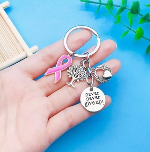 1 antiche ali d'argento amore albero della <span class=keywords><strong>vita</strong></span> non rinunciare mai lettera portachiavi marchio ciondolo ornamento zaino - Product Image 3