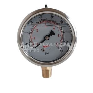 Huae Fábrica Direta YN63 Radial Aço Inoxidável Resistente ao Choque Manômetro 6bar 90psi <span class=keywords><strong>2</strong></span> Dentes <span class=keywords><strong>1</strong></span> Metro Usos Múltiplos <span class=keywords><strong>1</strong></span> ano - Product Image 3