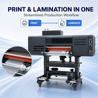 Impresora de Inyección de Tinta UV DTF Industrial XINMEI para Pegatinas de Cristal Personalizadas con Barniz Blanco CMYK