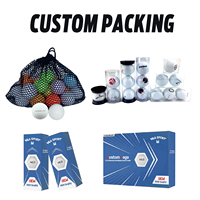 Bola Golf grosir kustom dengan cetakan LOGO khusus untuk turnamen Golf
