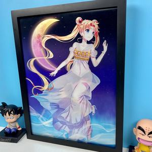 <span class=keywords><strong>Princesse</strong></span> Sérénité, fille d'anime, papier peint 3D personnalisé, image lenticulaire 3D, art mural, peinture, affiche imprimée en 3D - Product Image 3