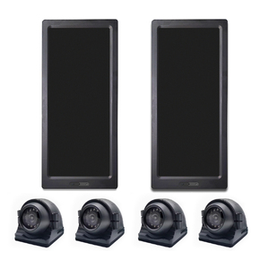 Moniteur de camion SeemeTech 4CH 12,3 pouces AHD à écran partagé, <span class=keywords><strong>carte</strong></span> TF 1 To, caméras de recul, assistance au stationnement, vision nocturne, DC 12V - Product Image 3