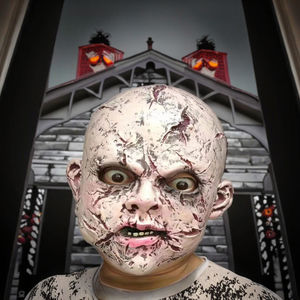 หน้ากากปาร์ตี้ฮาโลวีนสยองขวัญทำจากยางลาเท็กซ์ ปิดคลุมทั้งใบหน้า ขนาดเดียวใส่ได้ทุกคน เหมาะสำหรับงานเฉลิมฉลอง - Product Image 3