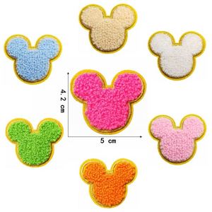 Factory Cheap Fast Delivery Iron on /self Adhesive Chenille Mouse Ear Butterfly Patch for Clothing Hat Bag Decoration - Product Image 2