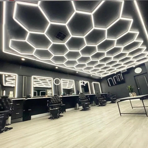 Panneaux Led intelligents hexagonaux BBIER Plafonnier hexagonal RVB Lumières de garage hexagonales Lumière LED hexagonale sans cadre - Product Image 3