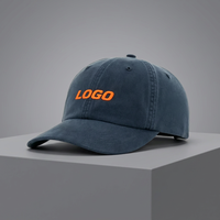 Casquette de baseball en jean souple non structurée pour homme, style Richardson 380, en coton lavé, avec logo brodé personnalisé