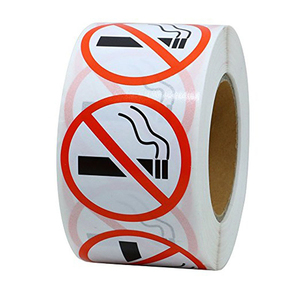Impresión de Señales de Prohibido Fumar, Etiquetas Adhesivas Resistentes al Agua - Product Image 1