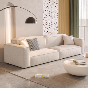 Sofá Individual <span class=keywords><strong>de</strong></span> Terciopelo Blanco, Estilo <span class=keywords><strong>Chaise</strong></span> Longue, para Sala <span class=keywords><strong>de</strong></span> Estar, Compresión al Vacío, Superventas - Product Image 1