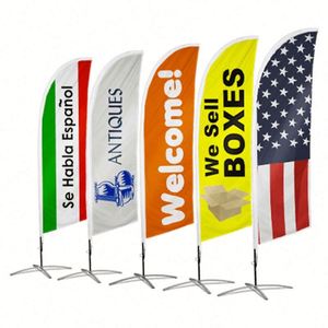 Custom <b>Flags</b> Windproof Blade Beach <b>Flag</b> Personalized Custom Promotional Flying Banner <b>Flag</b> for Market Advertising Display - Product Image 5