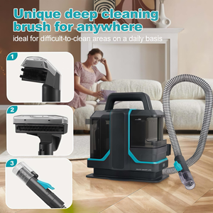 Electric <b>Handheld</b> Wet and Dry Carpet Upholstery <b>Cleaner</b> Bagless for Home Car and Hotel Use EU Plug - Product Image 4
